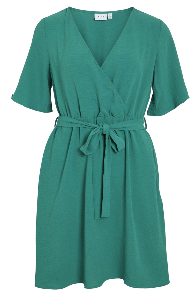 VIJOSA 2/4 WRAP DRESS 14101657 Cadmium Green